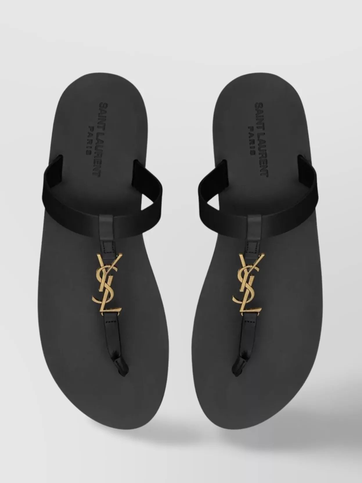 Saint Laurent T-Strap Arch Band Slide Sandals