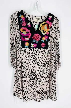 Savanna Jane Pink/Multi Animal Print Floral Dresses in Size S