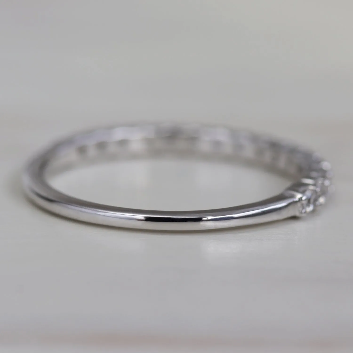 Half Eternity Band with Scalloped Design