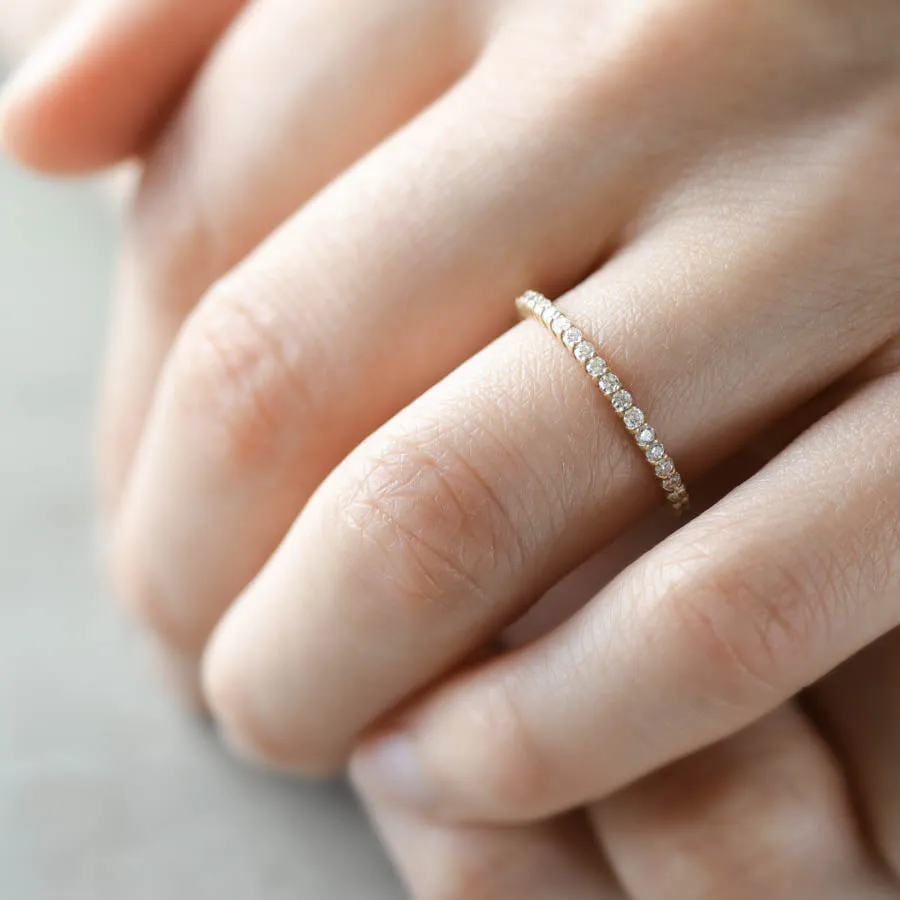 Half Eternity Band with Scalloped Design