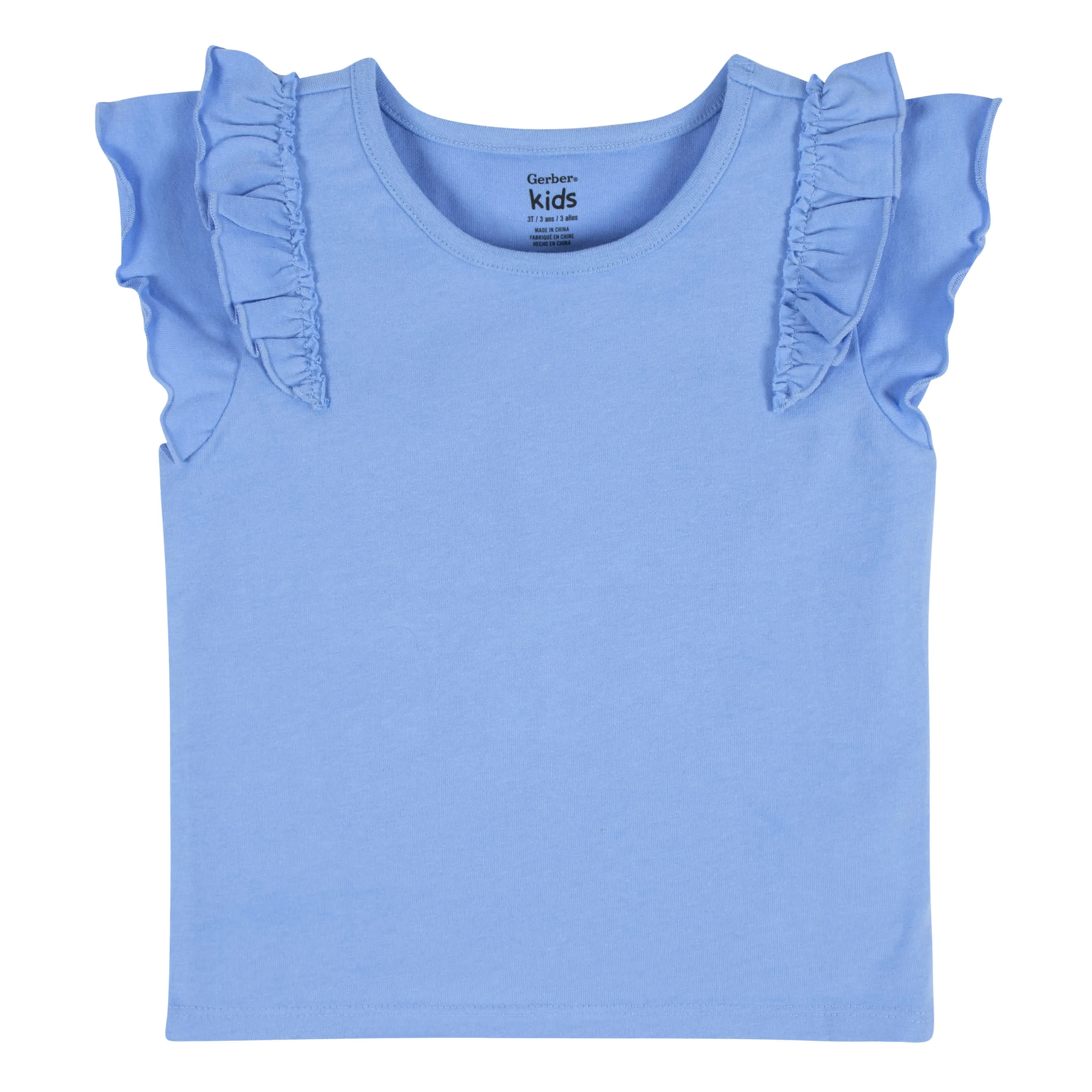 Set of 2 Baby & Kid Blue Dual Frill Shirts