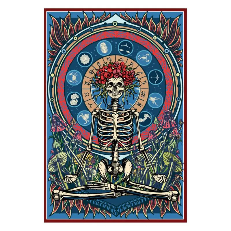 Dimensional Skull Astrology Art