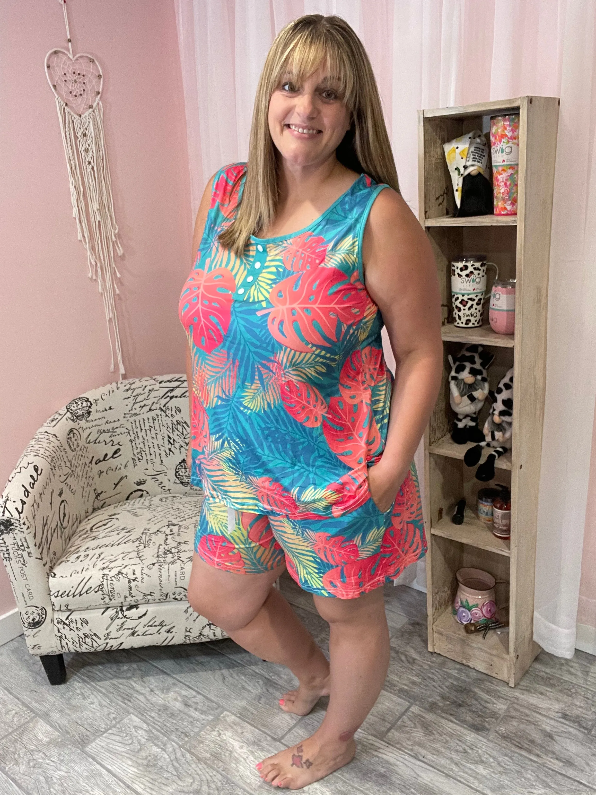 Sleeveless Pajama Sets with New Prints