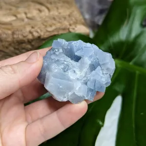 Small Chunky Deep Blue Raw Calcite Mexico Free-Form Specimen