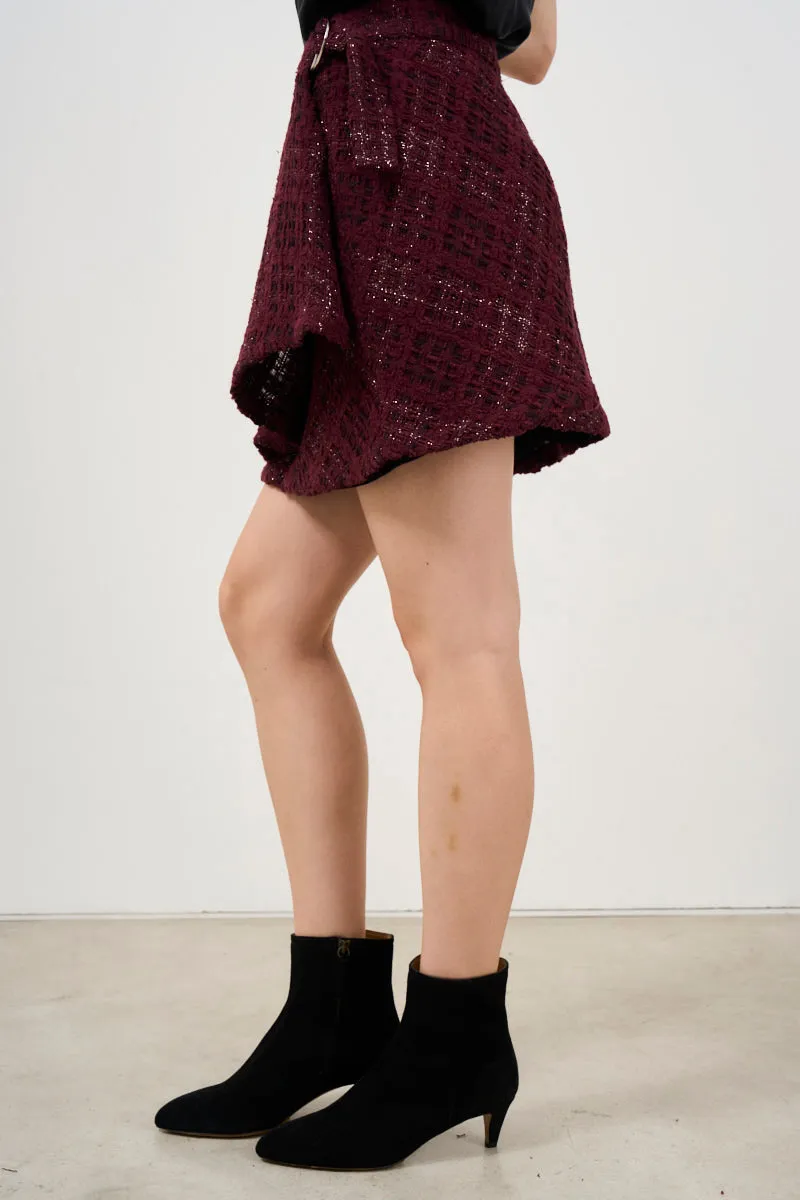 Womens Solfin Tweed Miniskirt