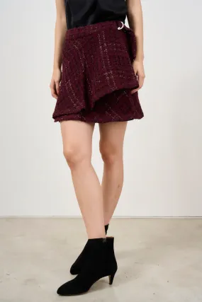 Womens Solfin Tweed Miniskirt