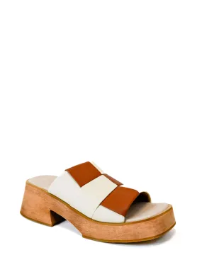 Lalaland Platform Slide Sandals Ivory Tan Final Sale