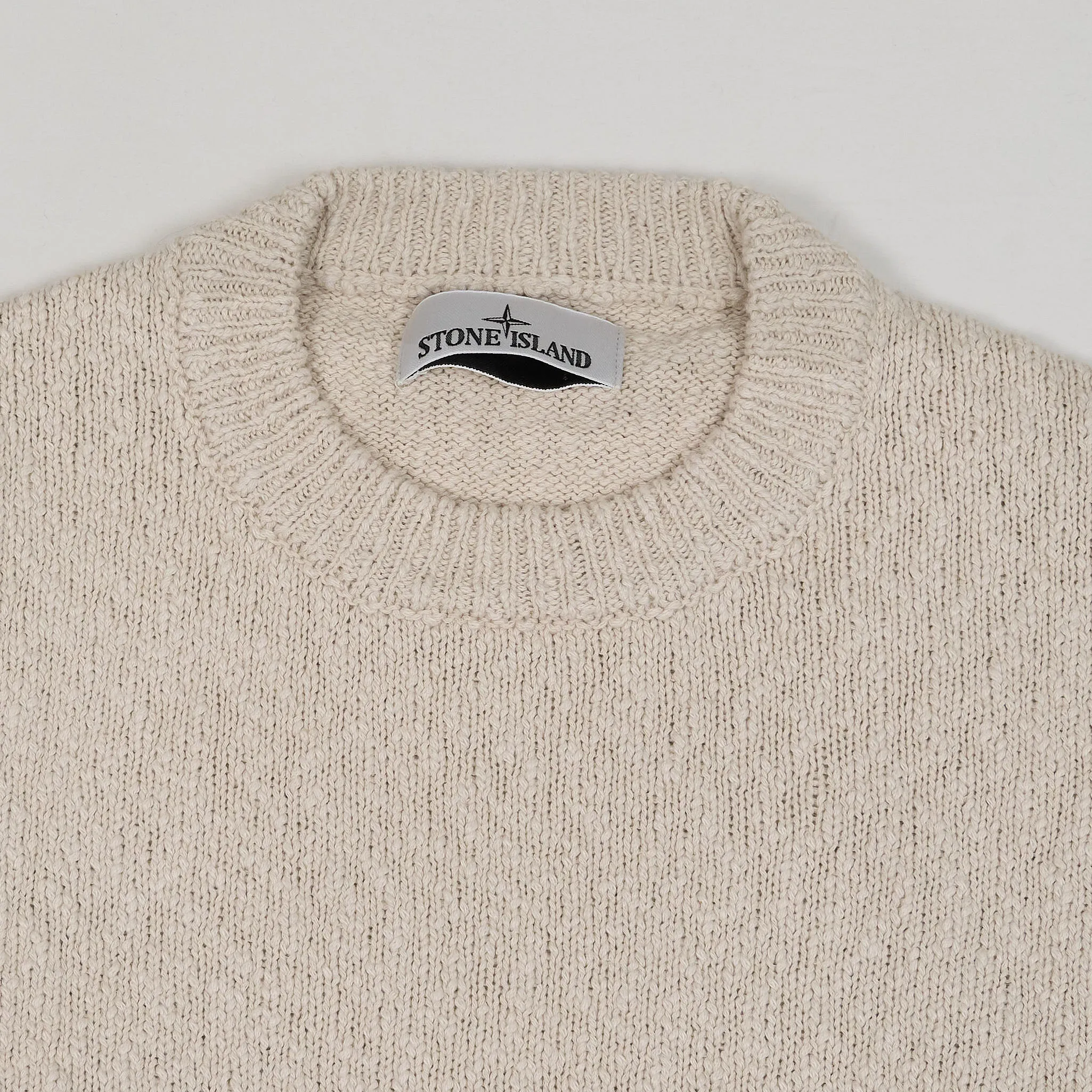 Stone Island Cotton Linen Knitted Pullover