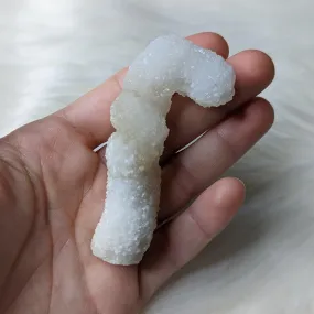 Frosty Candy-Cane Chalcedony Stalactite Specimen