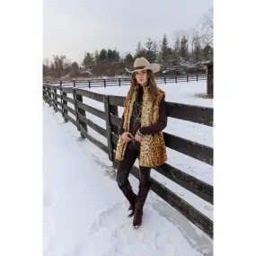 Golden Leopard Mallory Vest for Women by Tasha Polizzi