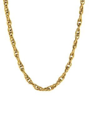 Textured Chain Link Necklace