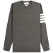 Thom Browne Grey Merino Crew Neck Pullover