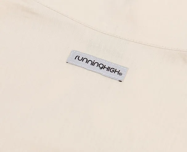 runningHIGH Street Cotton Logo Shirts Blouses