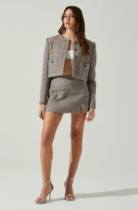 Classic Tweed Mini Skirt