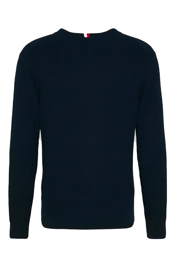 Tommy Hilfiger Navy V-Neck Knit Pullover