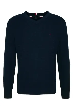 Tommy Hilfiger Navy V-Neck Knit Pullover