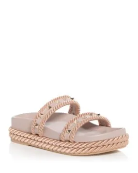 Valentino Garavani Women's Embellished Espadrille Slide Sandals