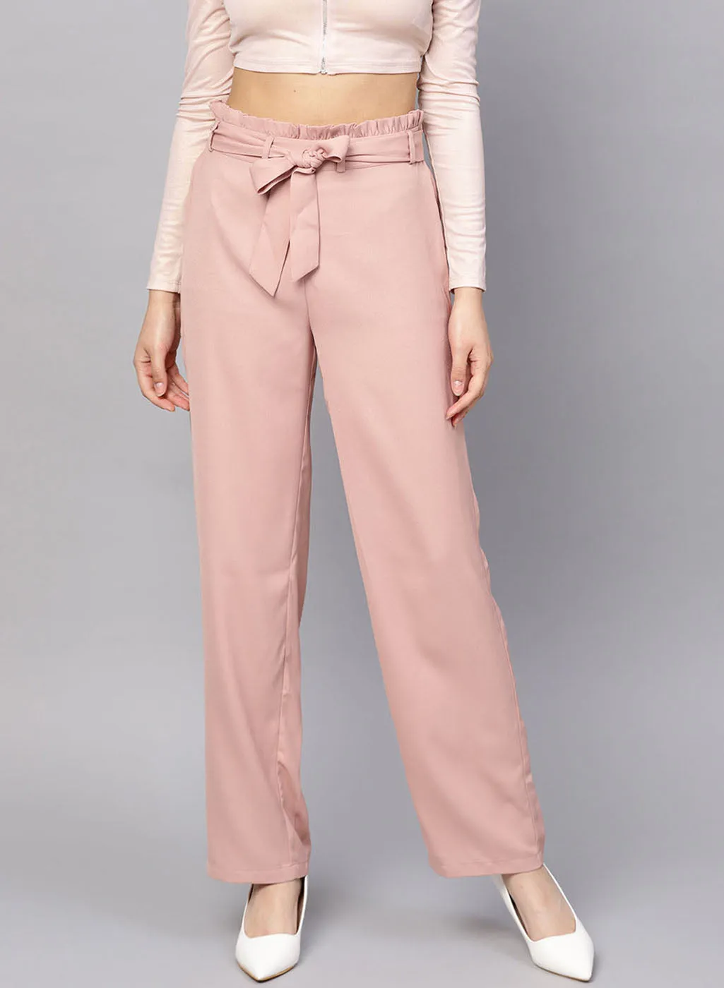 Waist Tie-Up Trousers