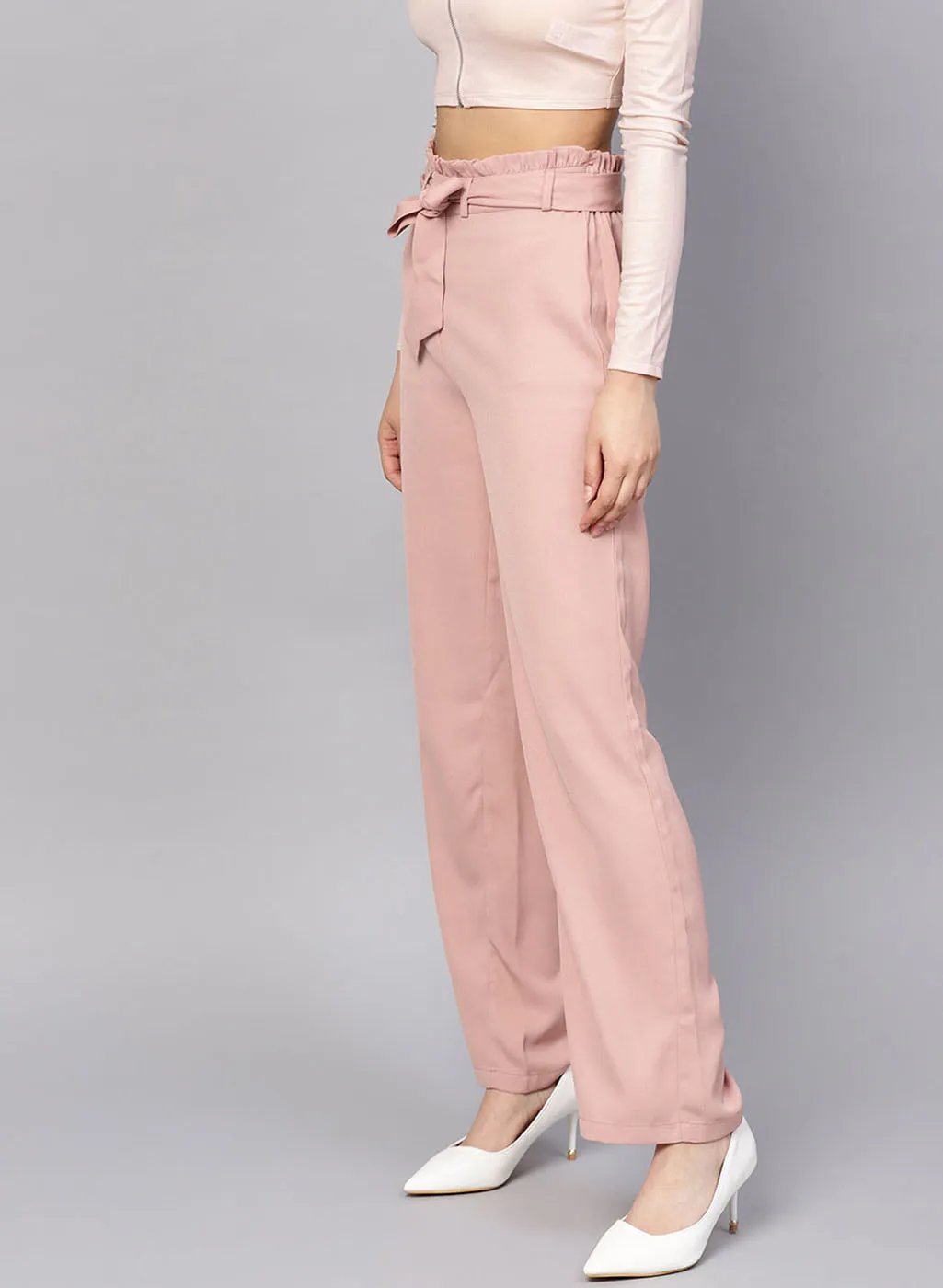 Waist Tie-Up Trousers