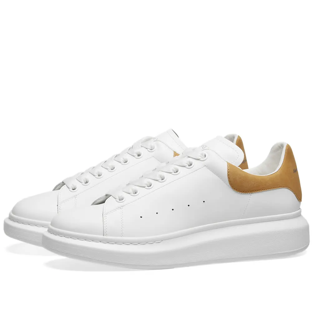 White & Camel Alexander McQueen Sneaker with Heel Tab