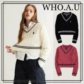 Cropped Pullover WHO.A.U Steve Tilden 3Colors WHKAD1231F