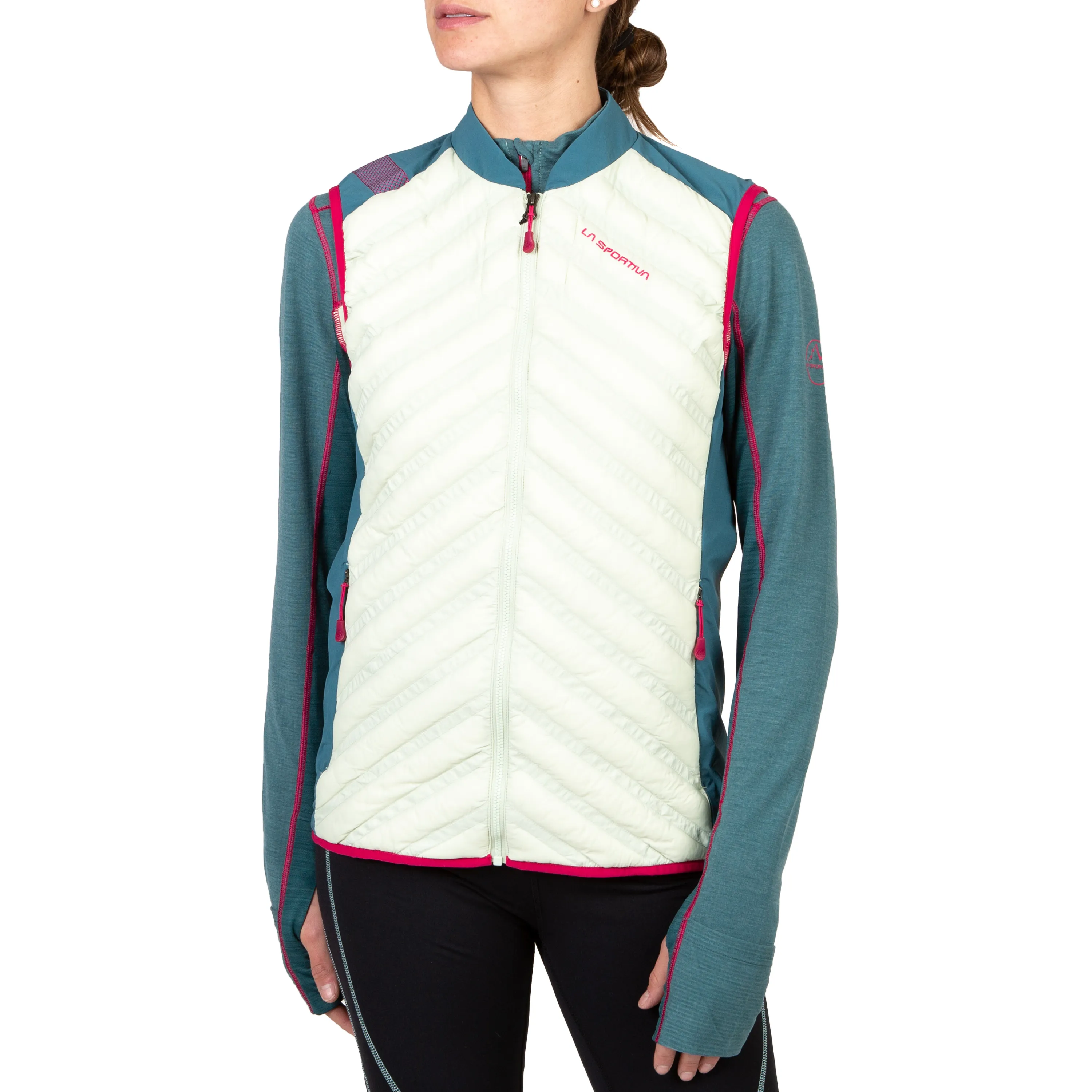 Womens' Alya Vest in Celadon/Alpine (Size XS)