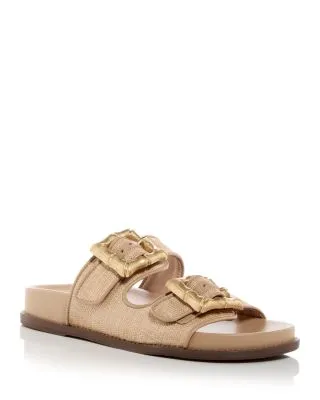 Women's Enola Sporty Slide Sandals in Natural Color