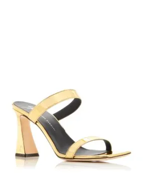 Women's High Heel Slide Sandals in Vanilla