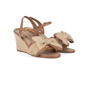 Hessian Lily Wedge