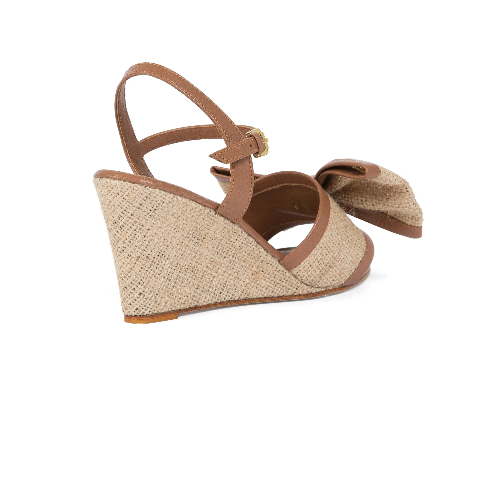 Hessian Lily Wedge