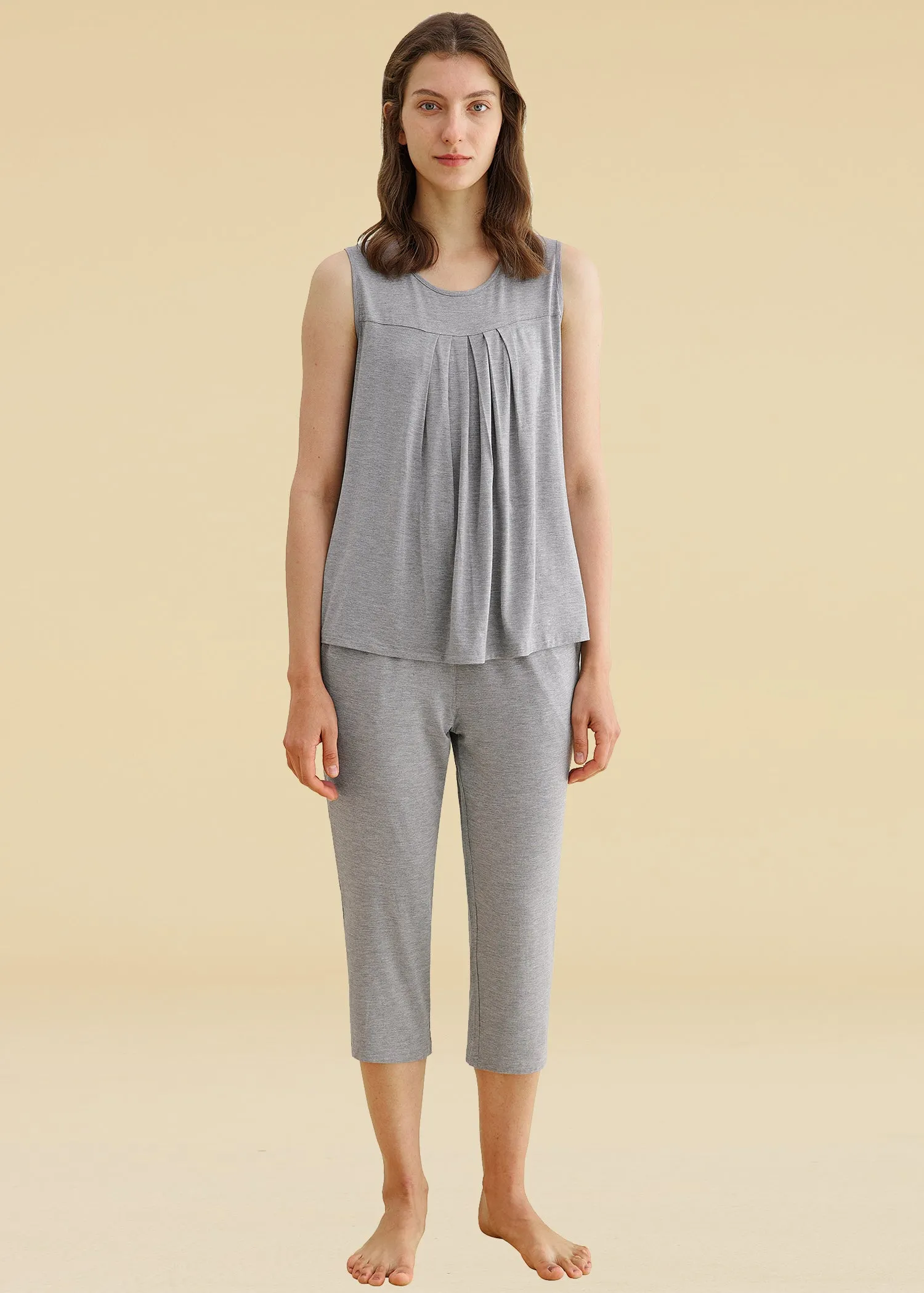 Women's Bamboo Capri Pajama Sets