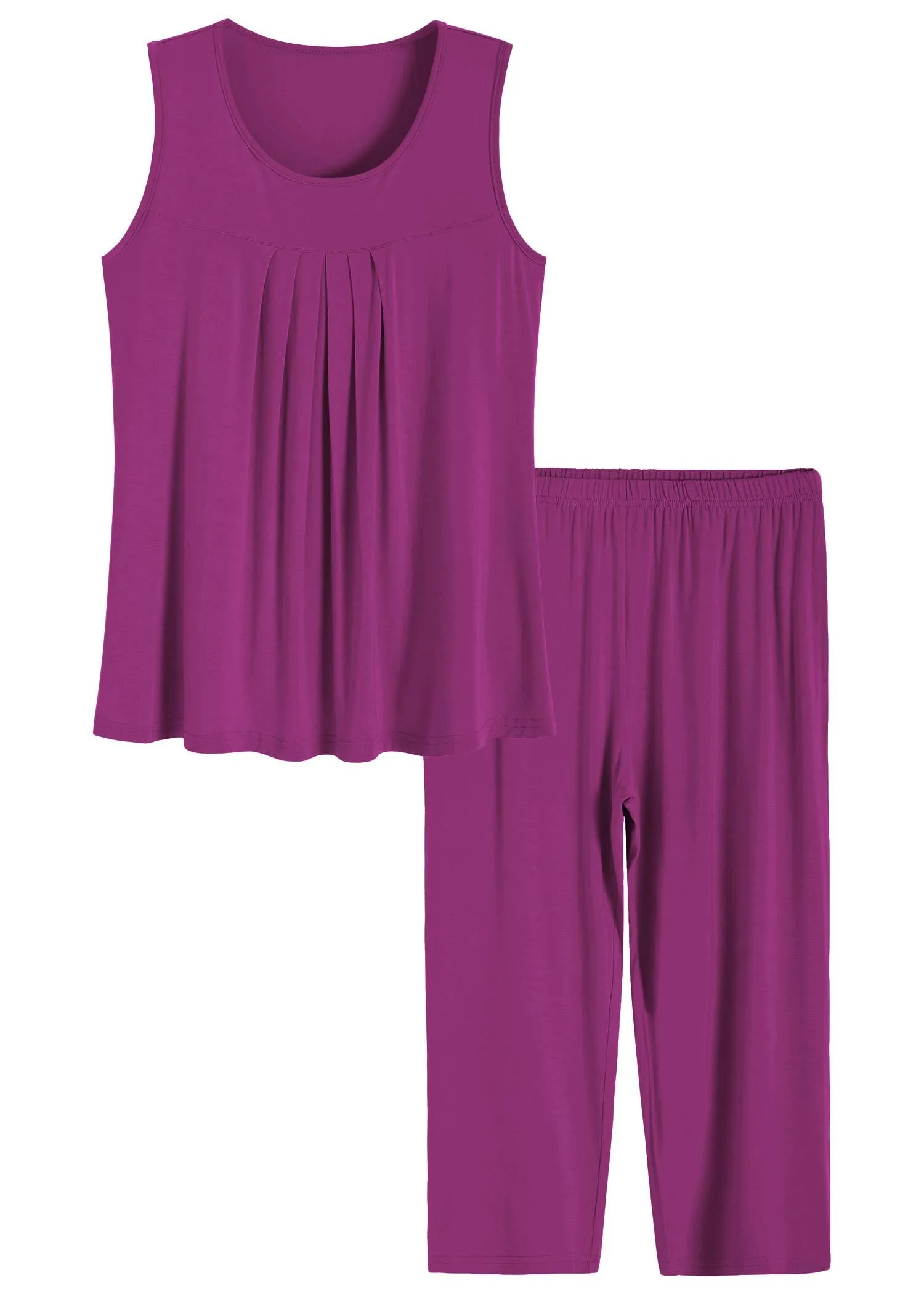 Women's Bamboo Capri Pajama Sets