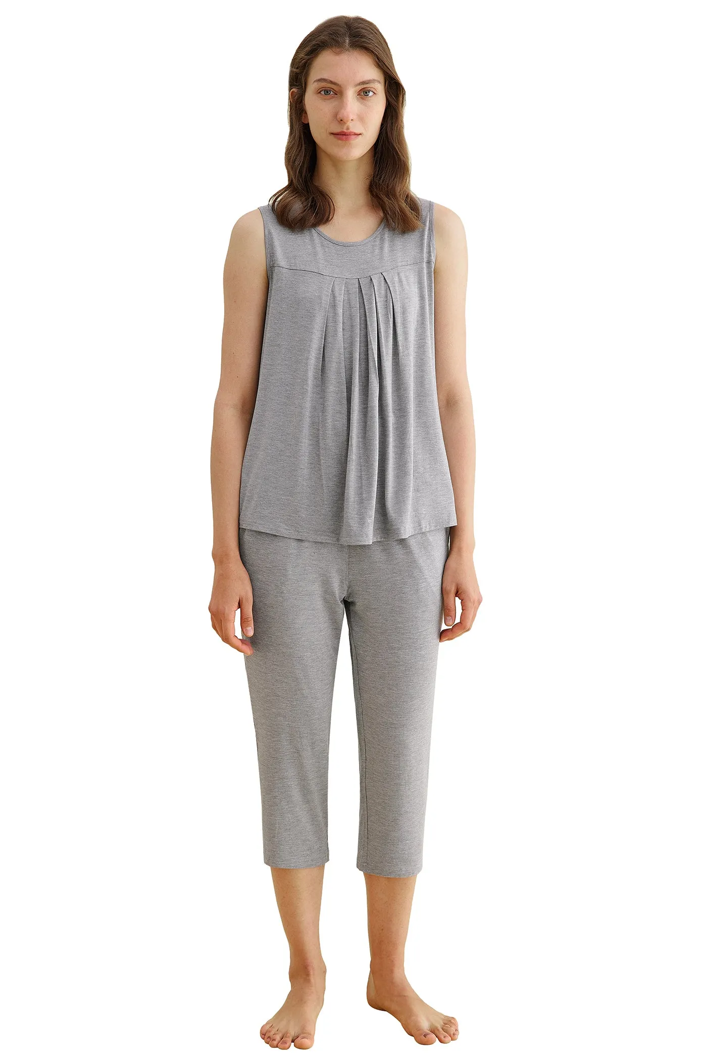 Women's Bamboo Capri Pajama Sets