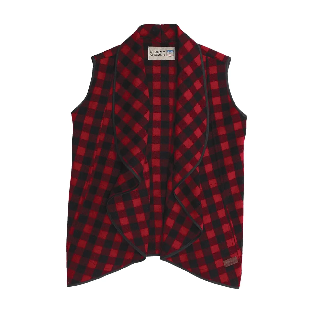 Women's Small Red/Black Waterfall Vest;