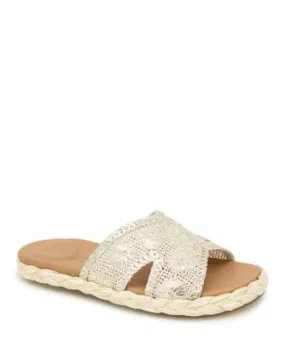 Women's Tristan Slide Sandals with Woven Design