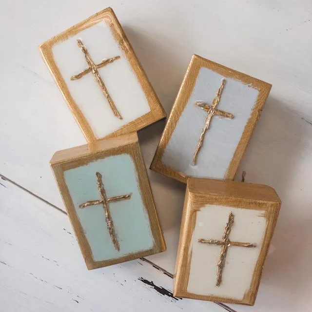 Wooden Block Cross