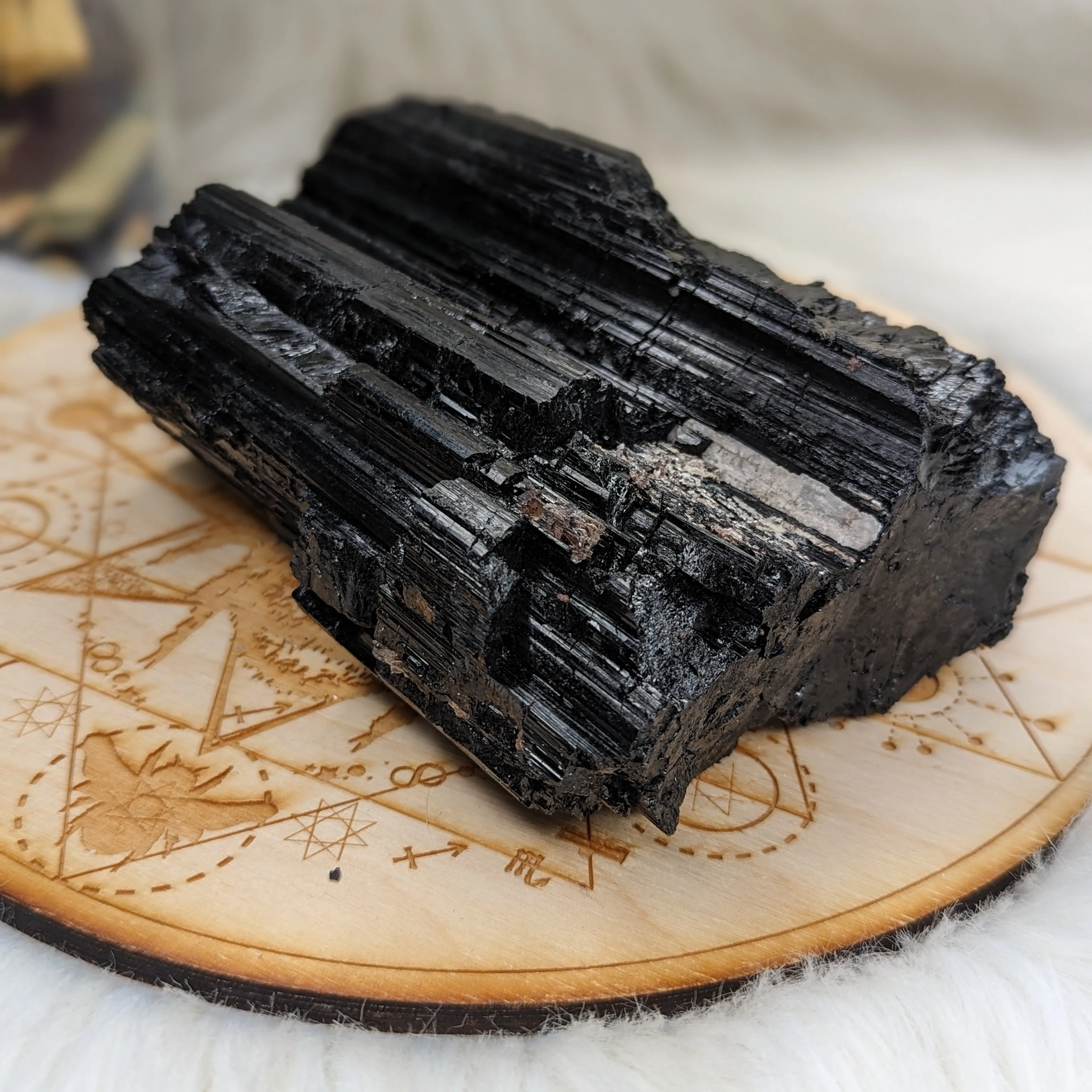 XL Black Tourmaline Display Specimen