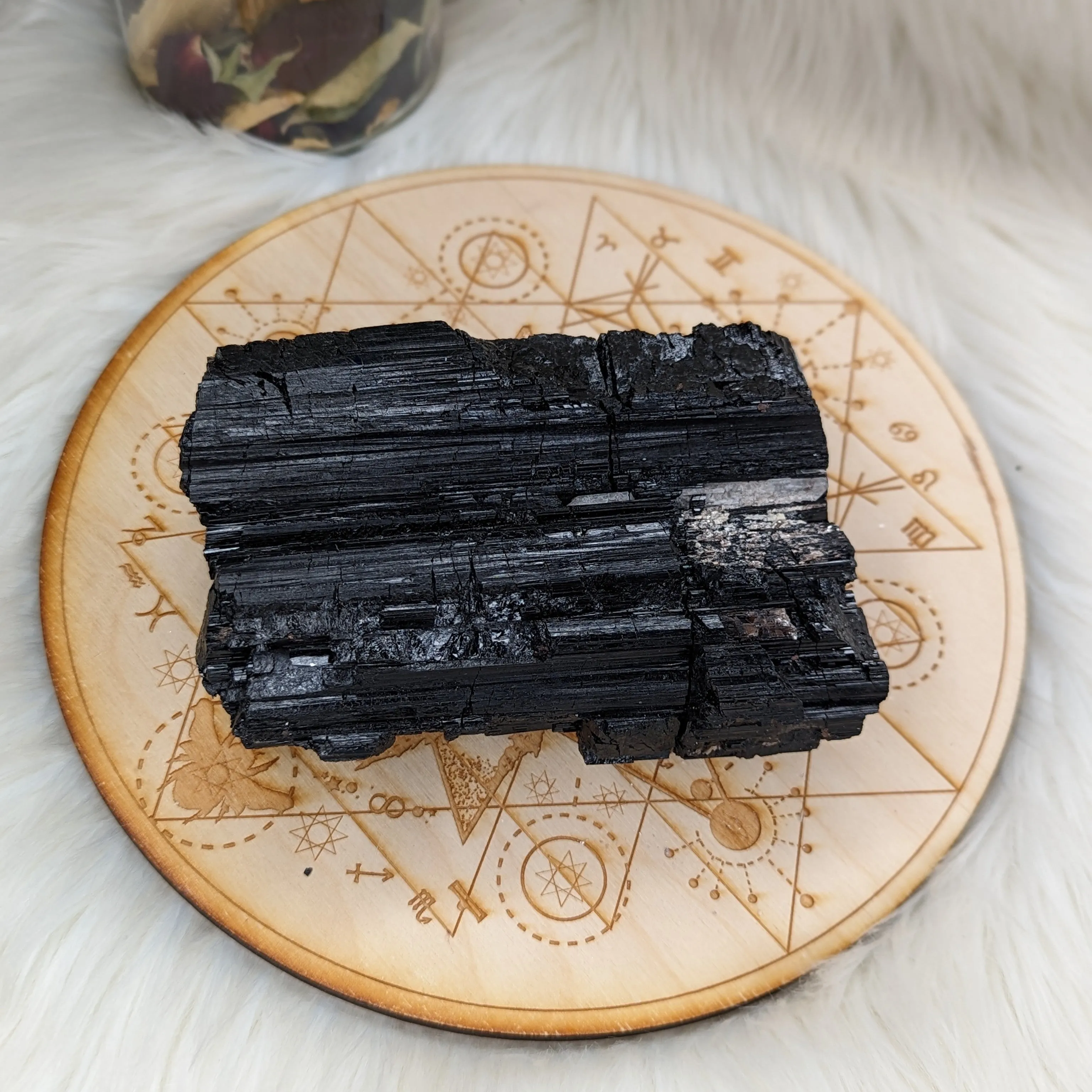 XL Black Tourmaline Display Specimen