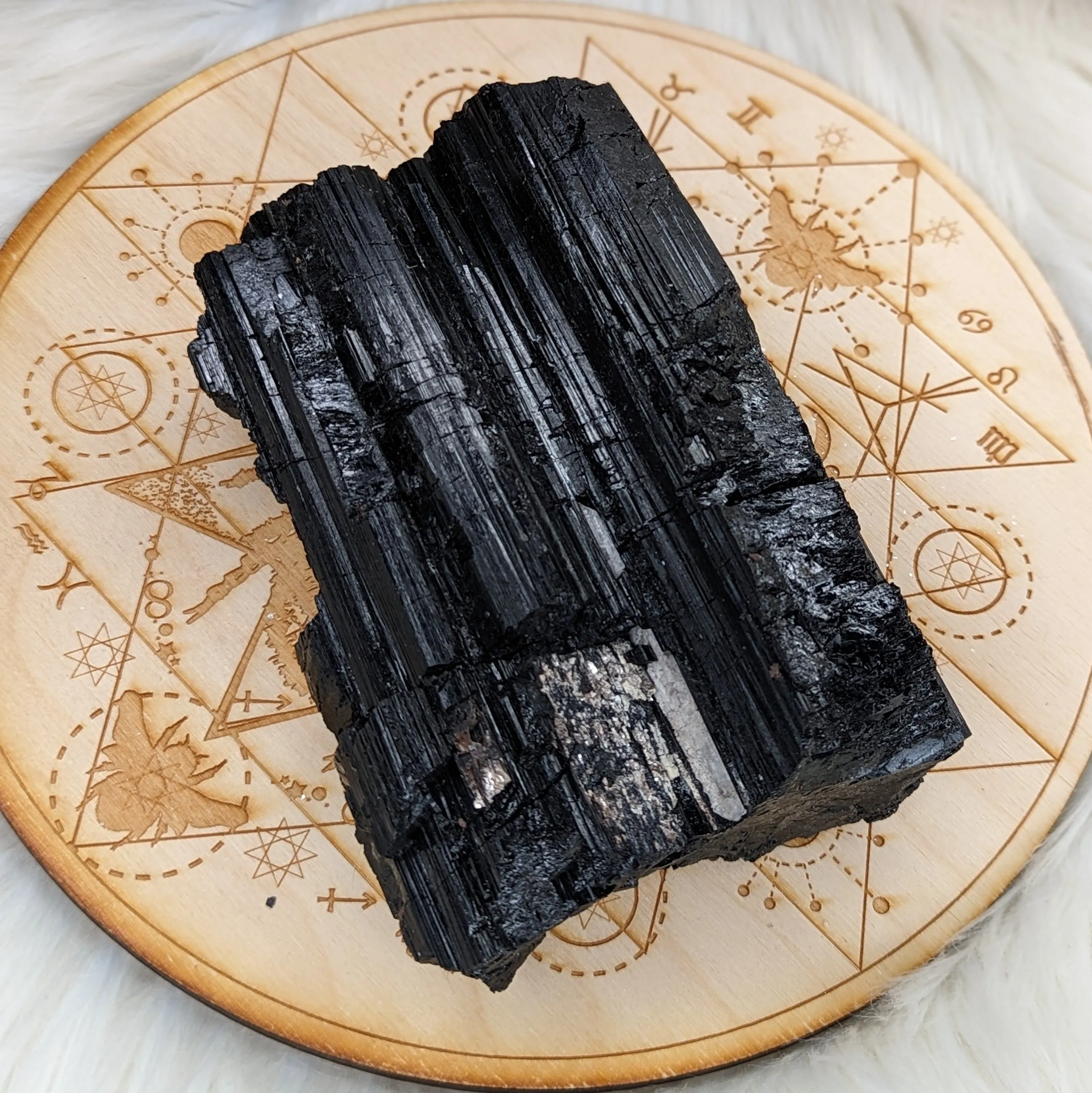 XL Black Tourmaline Display Specimen