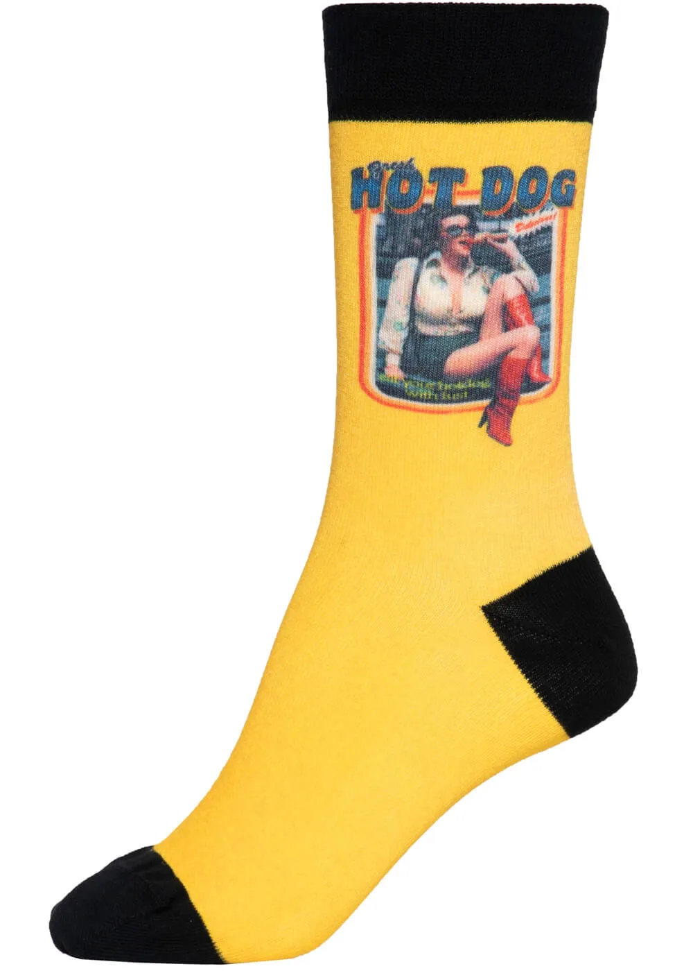 Yellow Hot Dog Men's Socks