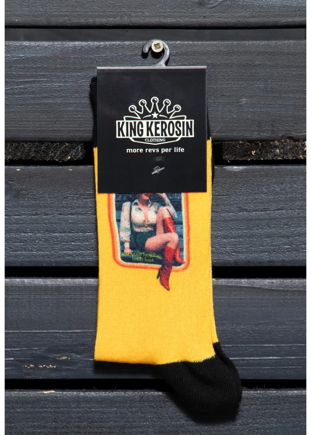 Yellow Hot Dog Men's Socks