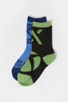 Boys Xbox Graphic Crew Socks Pack